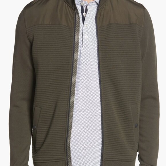 Ted Baker London Mens Gray Sardin Quilted Jacket Full Zip - Picture 4 of 5